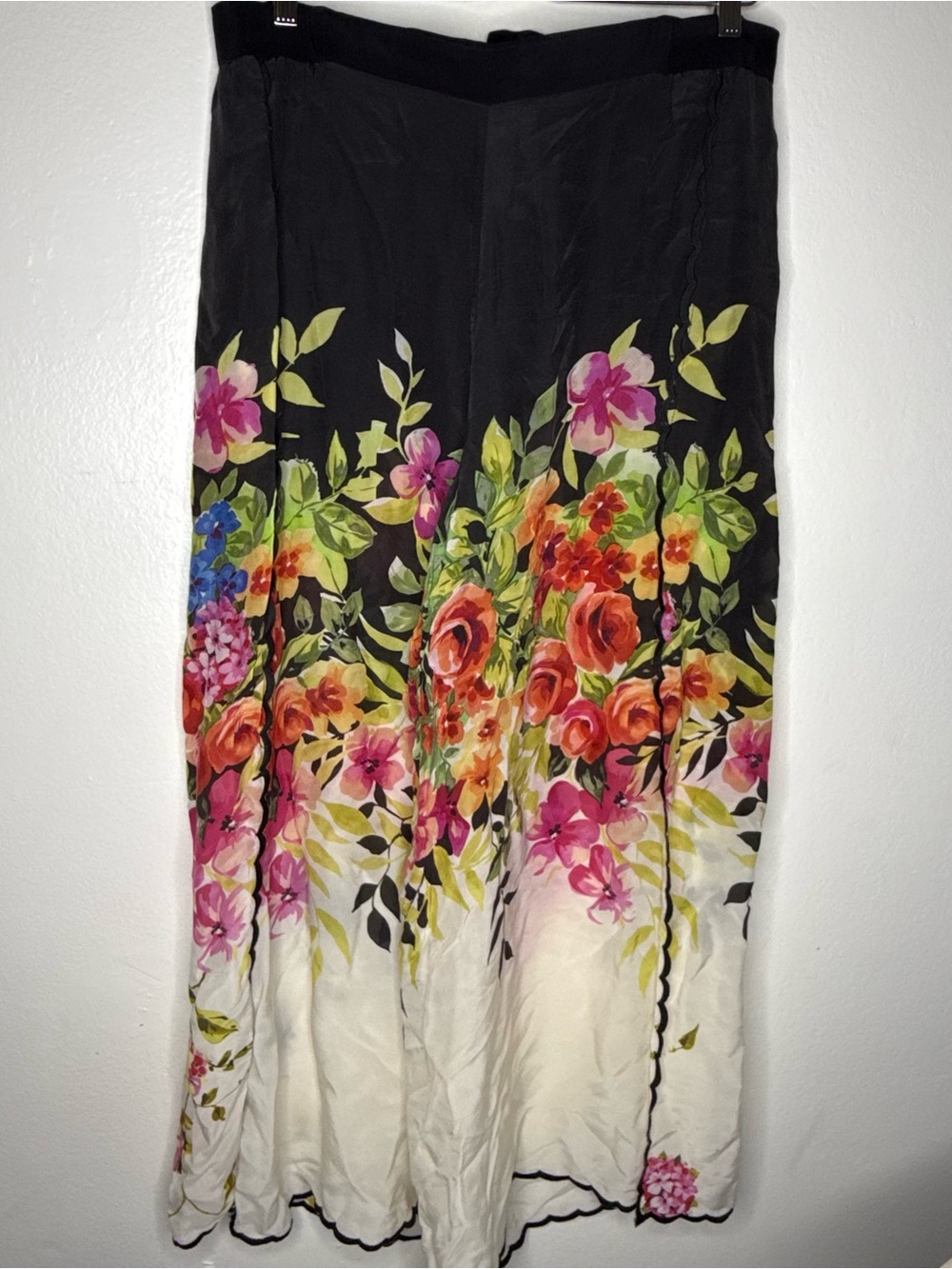 Johnny Was Maya Wide open Legs pants Sz XL Floral - Picture 3 of 10